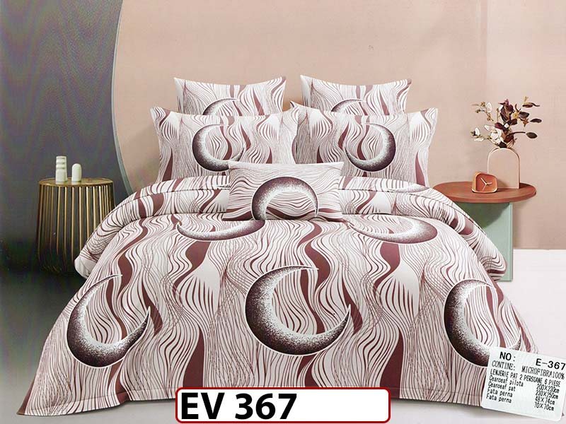 Lenjerie din bumbac Satinat 6 piese Casa New Concept - EV367