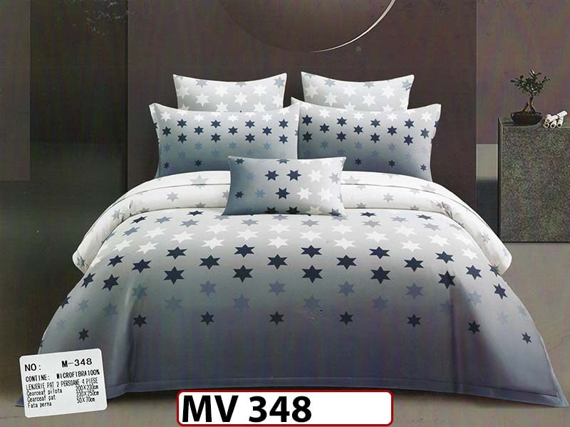Lenjerie din bumbac Satinat 4 piese Casa New Concept - MV348