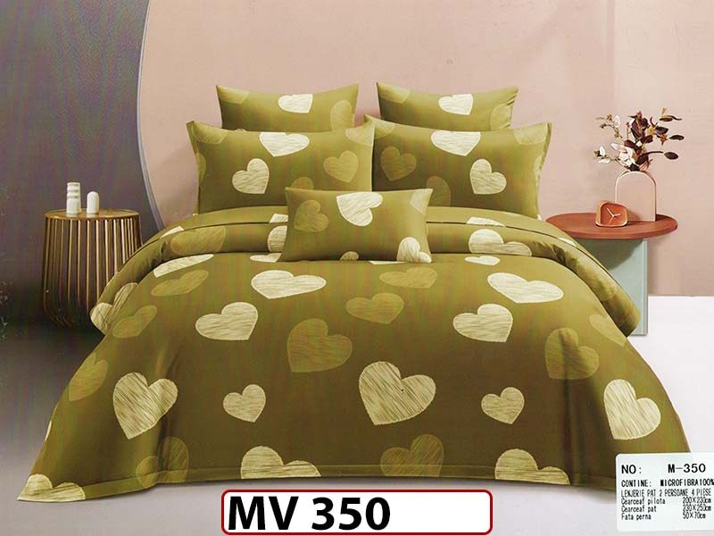 Lenjerie din bumbac Satinat 4 piese Casa New Concept - MV350