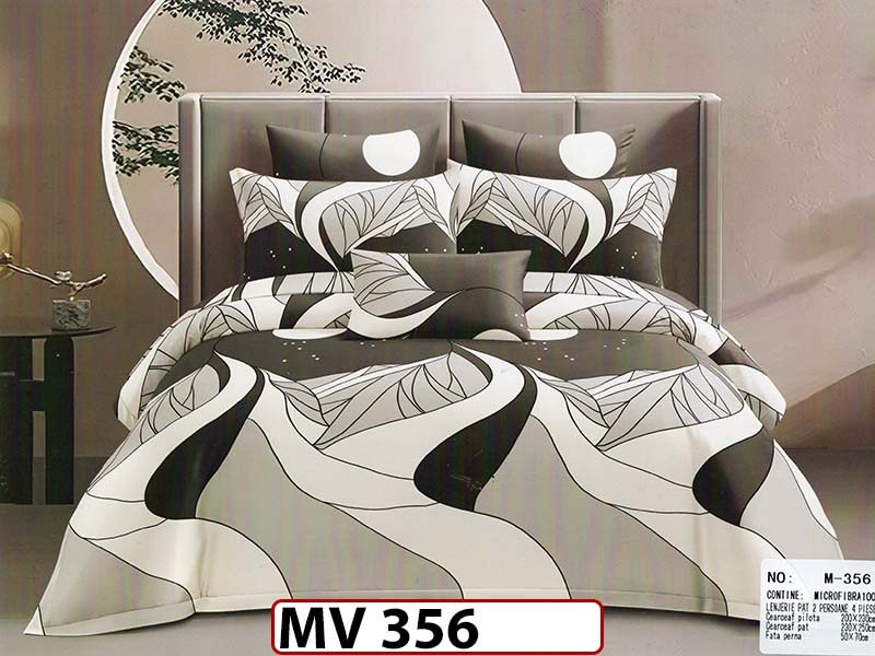 Lenjerie din bumbac Satinat 4 piese Casa New Concept - MV356