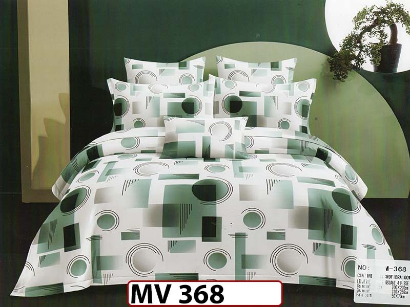 Lenjerie din bumbac Satinat 4 piese Casa New Concept - MV368