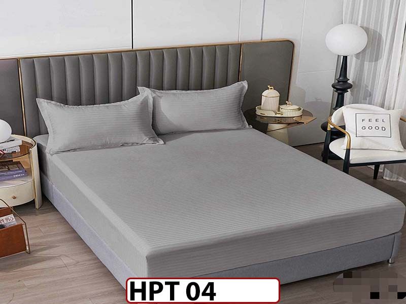 Husa de Pat din Damasc + 2 Fete de Perne - Saltea 180x200 - Pat 2 Persoane - HPT04