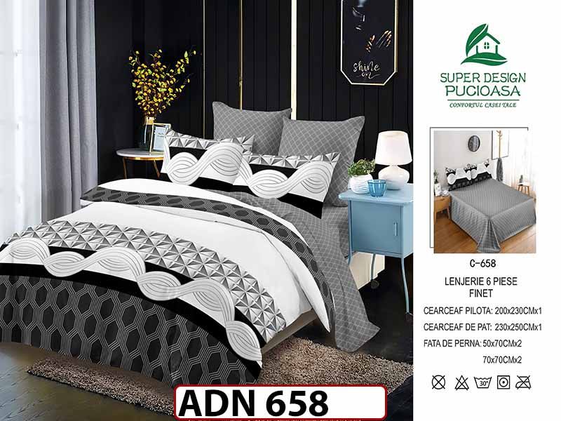 Lenjerie din finet  6 piese - ADN 658