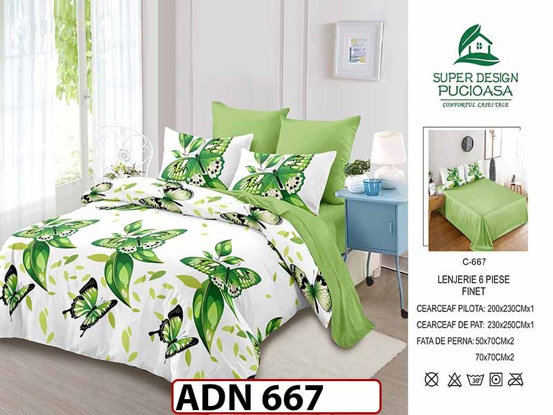 Lenjerie din finet  6 piese - ADN 667