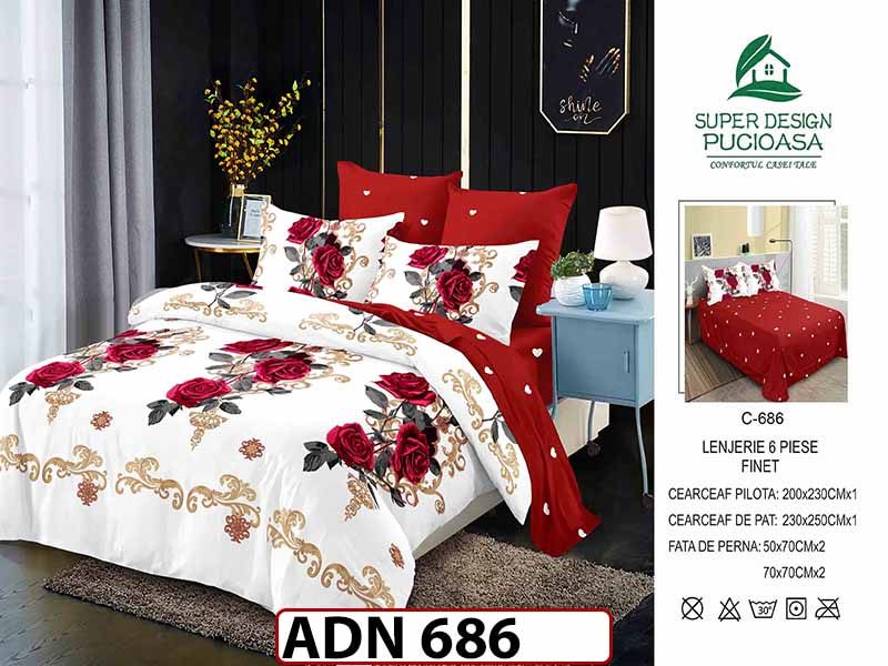 Lenjerie din finet  6 piese - ADN 686