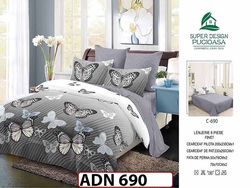 Lenjerie din finet  6 piese - ADN 690