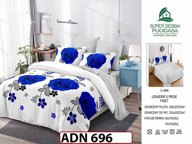 Lenjerie din finet  6 piese - ADN 696