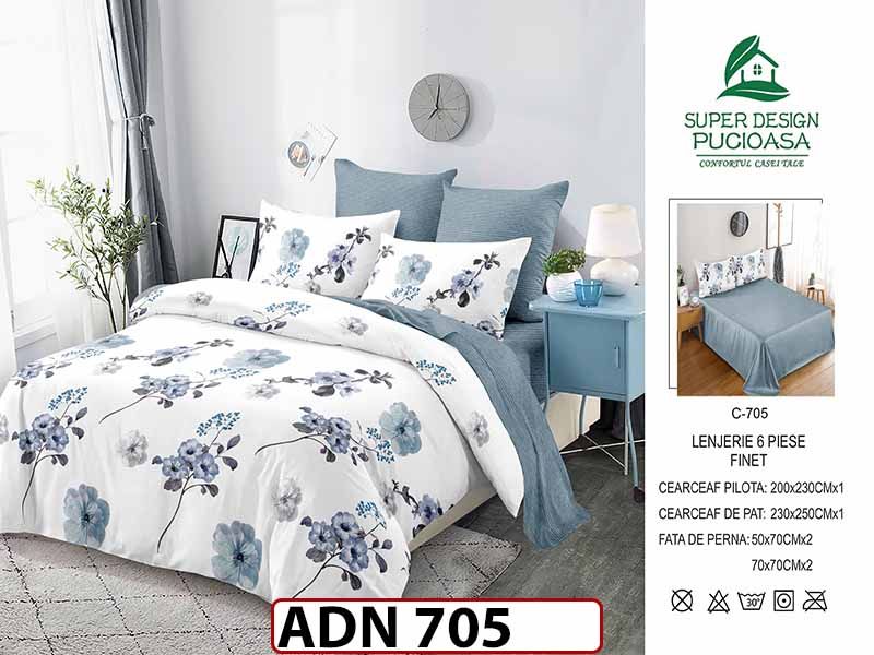 Lenjerie din finet  6 piese - ADN 705