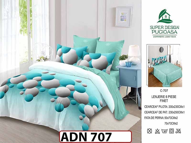 Lenjerie din finet  6 piese - ADN 707