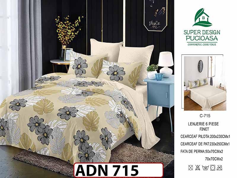 Lenjerie din finet  6 piese - ADN 715