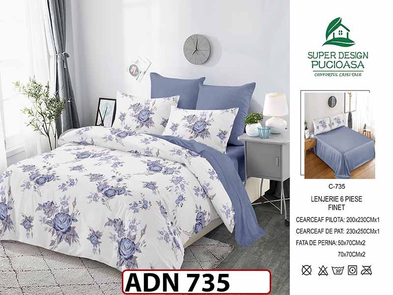 Lenjerie din finet  6 piese - ADN 735