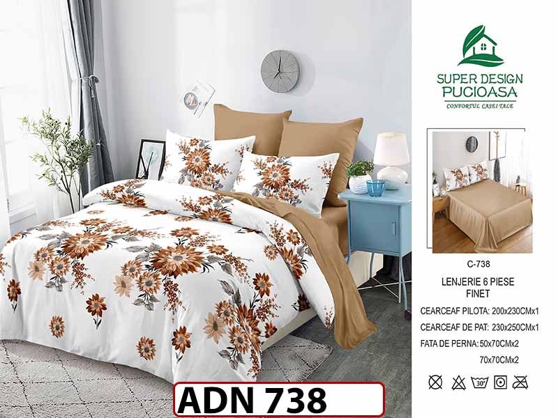 Lenjerie din finet  6 piese - ADN 738