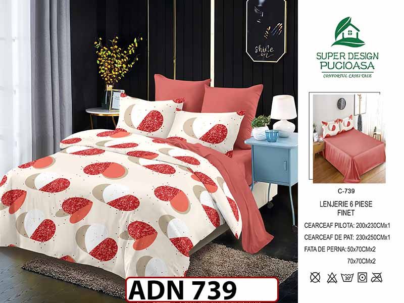 Lenjerie din finet  6 piese - ADN 739