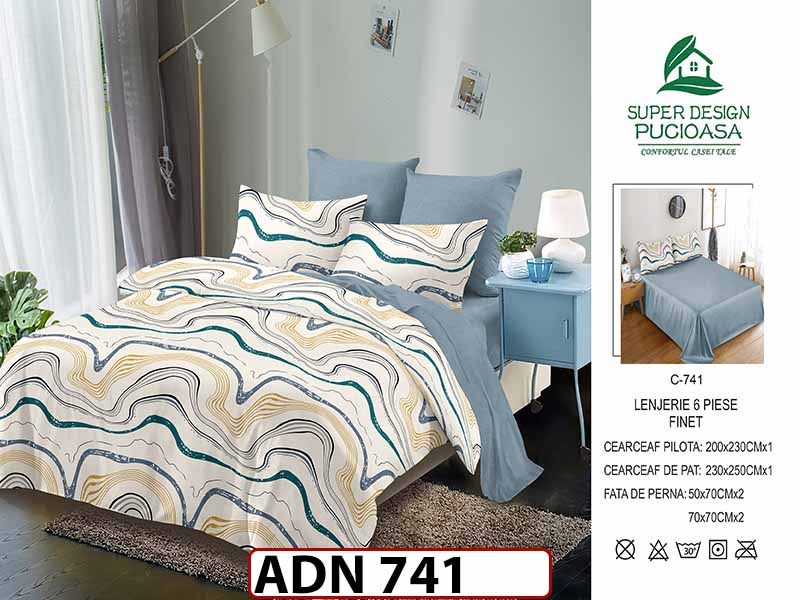 Lenjerie din finet  6 piese - ADN 741