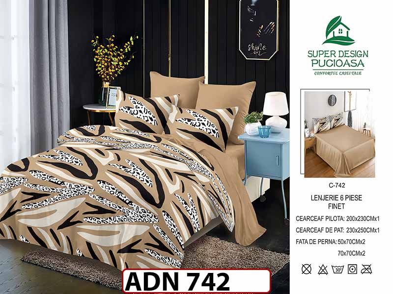 Lenjerie din finet  6 piese - ADN 742