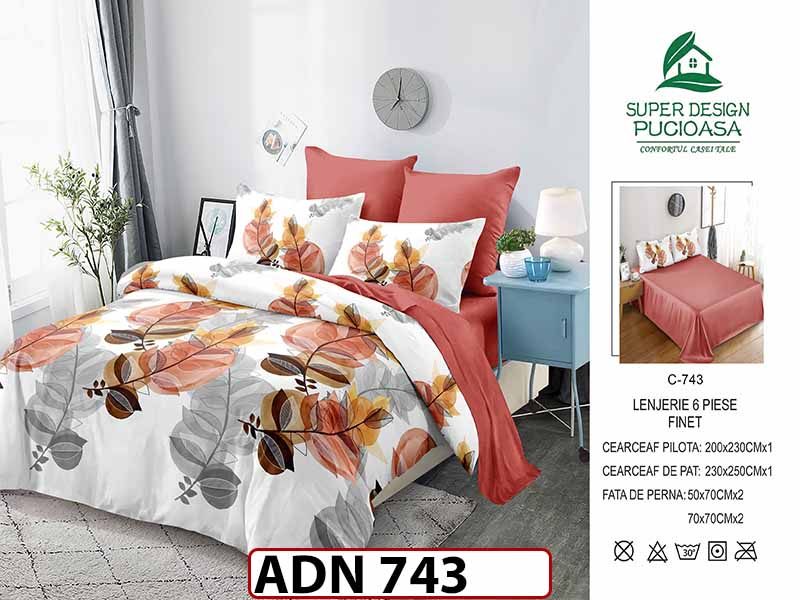 Lenjerie din finet  6 piese - ADN 743