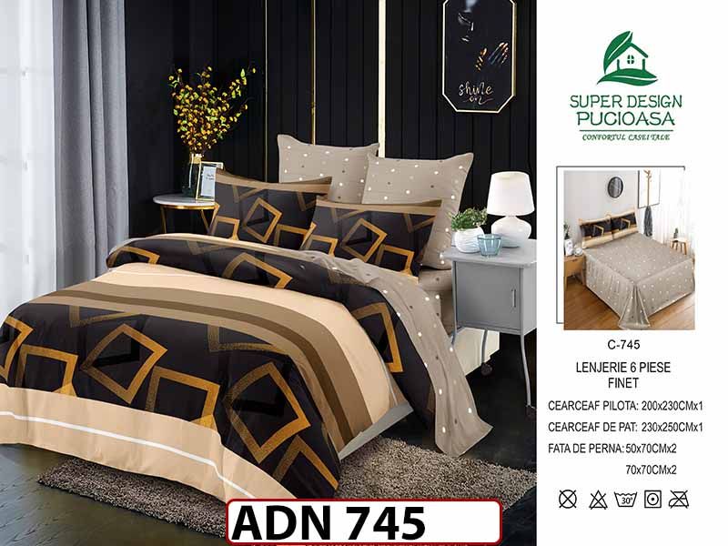 Lenjerie din finet  6 piese - ADN 745