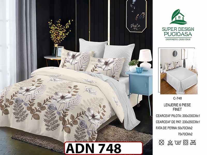 Lenjerie din finet  6 piese - ADN 748