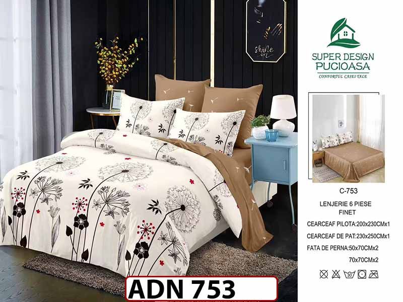 Lenjerie din finet  6 piese - ADN 753
