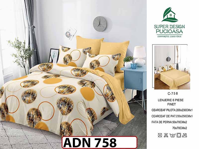 Lenjerie din finet  6 piese - ADN 758