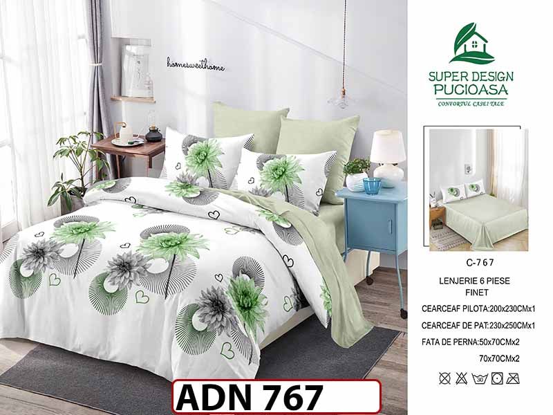 Lenjerie din finet  6 piese - ADN 767
