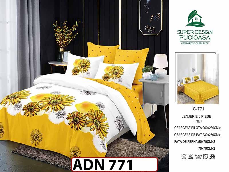 Lenjerie din finet  6 piese - ADN 771