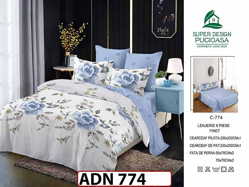 Lenjerie din finet  6 piese - ADN 774