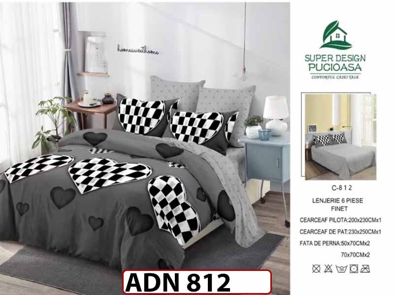 Lenjerie din finet  6 piese - ADN 812