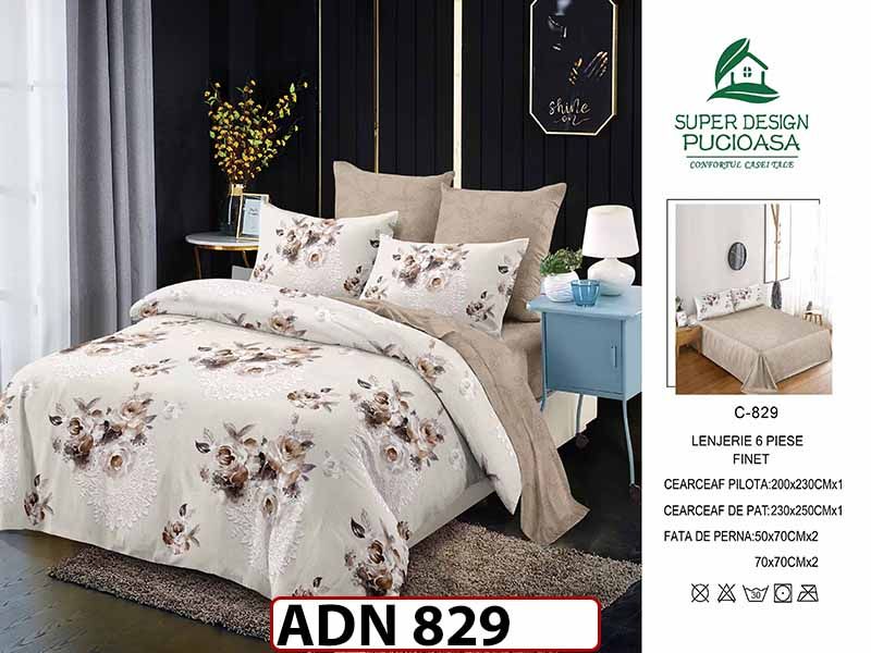 Lenjerie din finet  6 piese - ADN 829