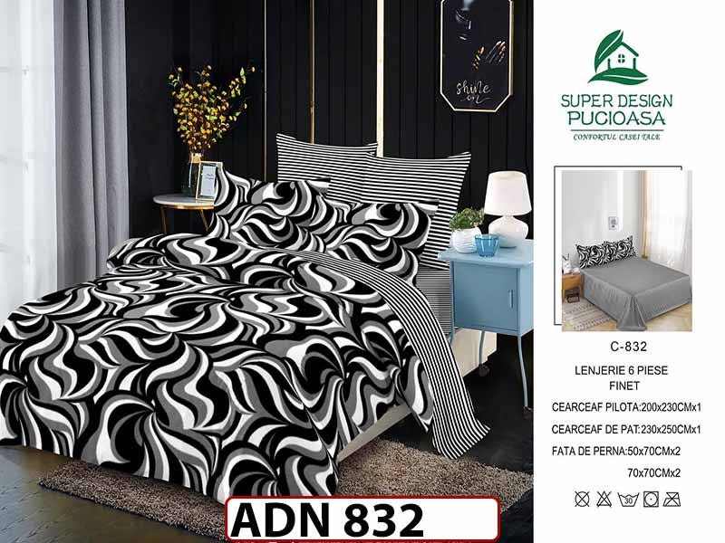 Lenjerie din finet  6 piese - ADN 832