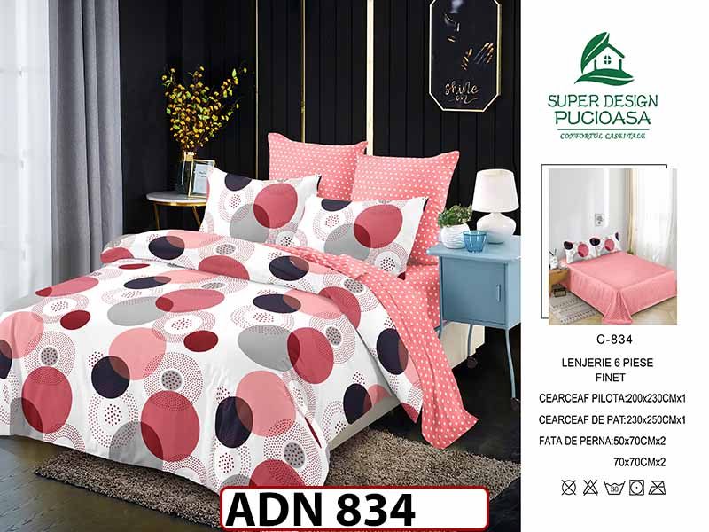 Lenjerie din finet  6 piese - ADN 834