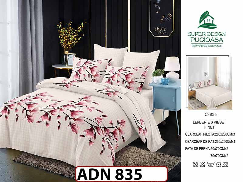 Lenjerie din finet  6 piese - ADN 835