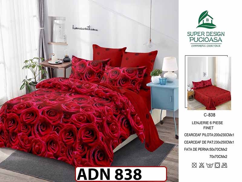Lenjerie din finet  6 piese - ADN 838