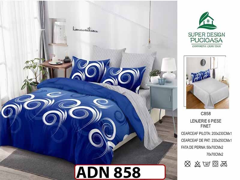 Lenjerie din finet  6 piese - ADN 858