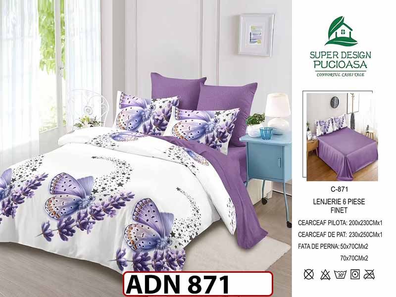 Lenjerie din finet  6 piese - ADN 871
