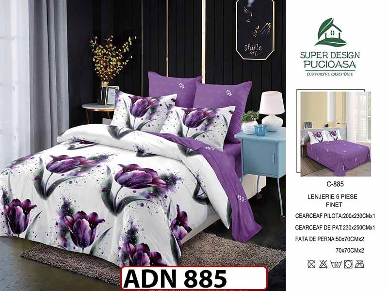 Lenjerie din finet  6 piese - ADN 885