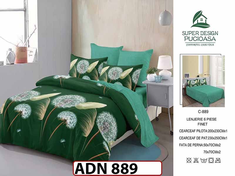 Lenjerie din finet  6 piese - ADN 889