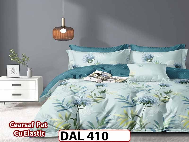Lenjerie din finet cu 6 piese si cearceaf cu Elastic - DAL410