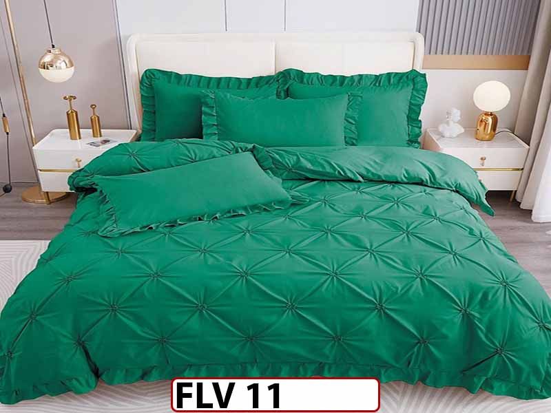 Lenjerie din Finet 4 piese cu pliuri - FLV11