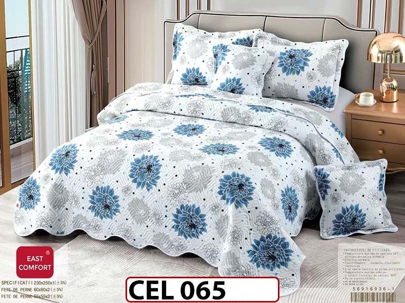 Cuvertura cu 5 piese din BUMBAC FINETAT CEL065