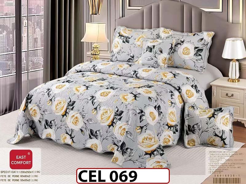 Cuvertura cu 5 piese din BUMBAC FINETAT CEL069