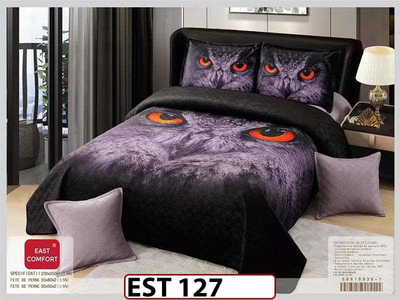 Cuvertura  cu 5 piese din Catifea - EST127