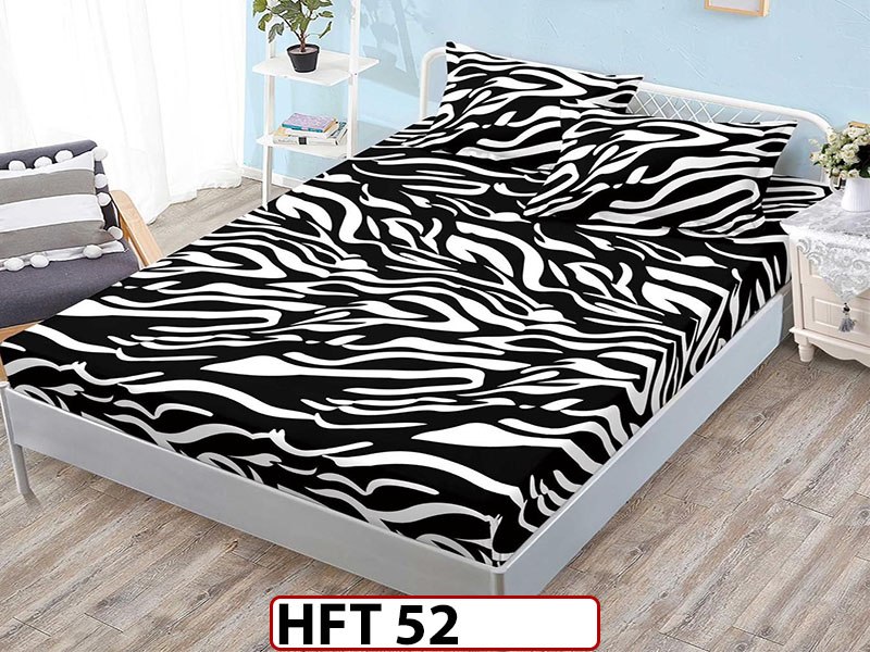 Husa de Pat din Finet + 2 Fete de Perne - Saltea 180x200 - Pat 2 Persoane - HFT52