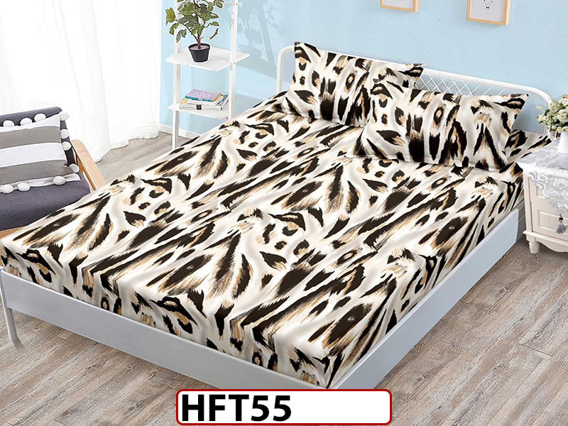 Husa de Pat din Finet + 2 Fete de Perne - Saltea 180x200 - Pat 2 Persoane - HFT55