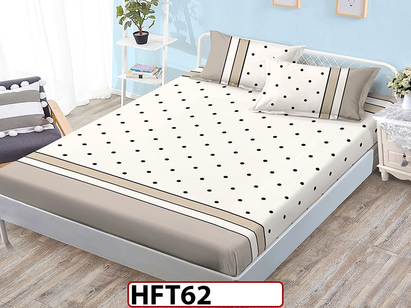 Husa de Pat din Finet + 2 Fete de Perne - Saltea 180x200 - Pat 2 Persoane - HFT62