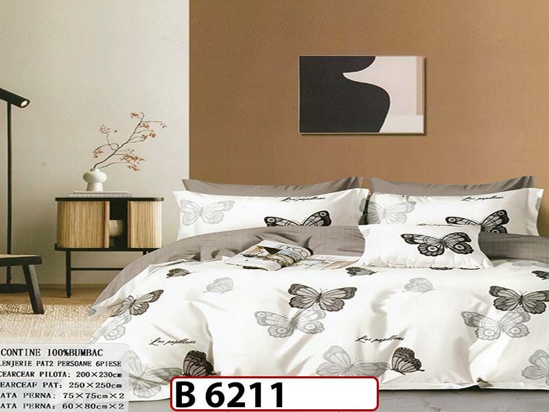 Lenjerie din bumbac 100% 6 piese - B 6211