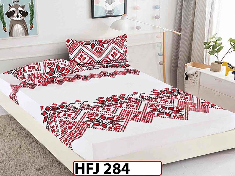 Husa de Pat din Finet + 2 Fete de Perne - Saltea 180x200 - Pat 2 Persoane - HFJ284