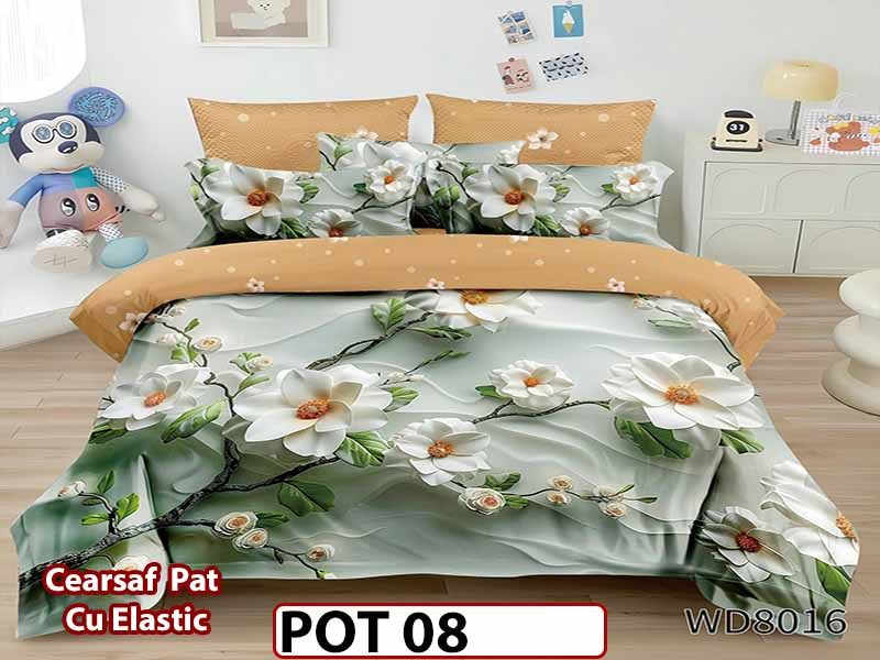 Lenjerie din Finet 5D cu Elastic 4 Piese - POT08