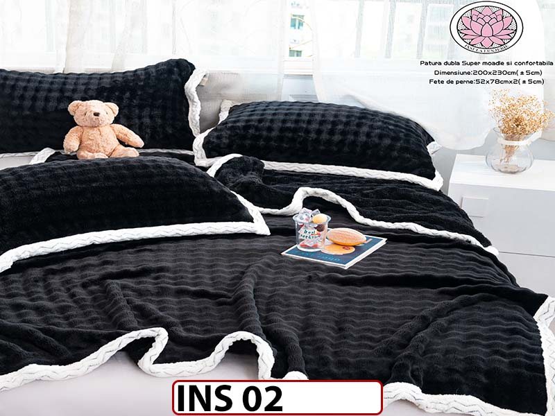 Patura Cocolino Super Moale pentru pat dublu INS02