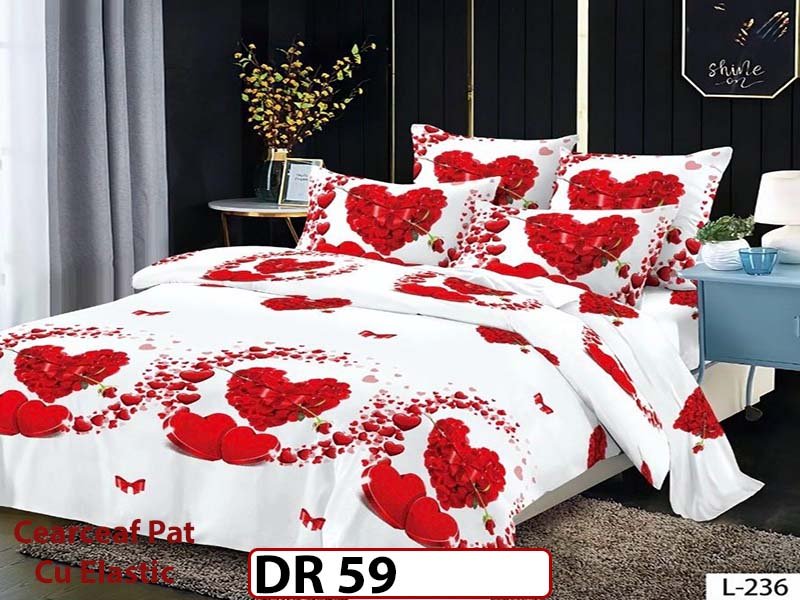 Lenjerie din Finet 4 piese cu elastic  - DR59